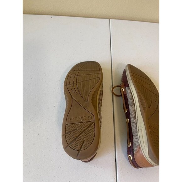Sperry Top Sider Anglefish Cordovan Anchor Brown Boat Shoes 9102898 Size 8M - Picture 8 of 16